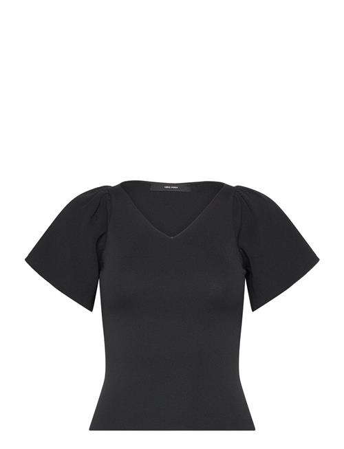 Vero Moda Vmginny Ss V-Neck Pullover Noos Vero Moda Black