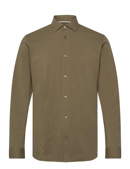 Clean Cut Copenhagen Clean Formal Stretch Shirt L/S Clean Cut Copenhagen Khaki