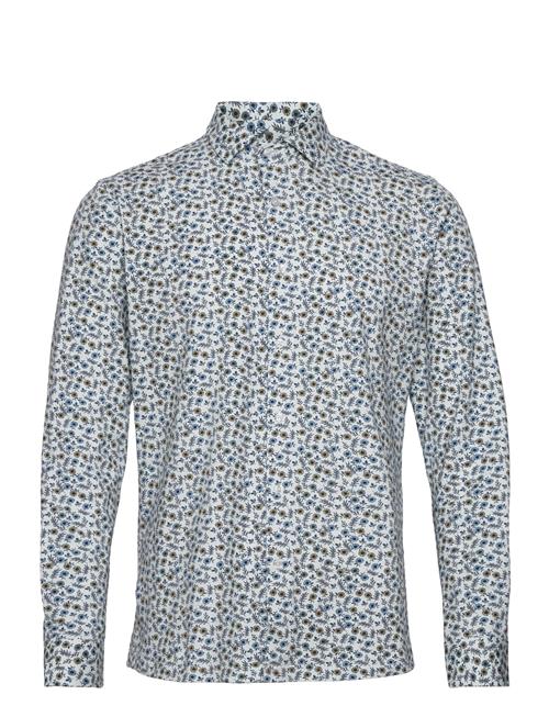 Clean Cut Copenhagen Clean Formal Aop Stretch Shirt Ls Clean Cut Copenhagen Blue