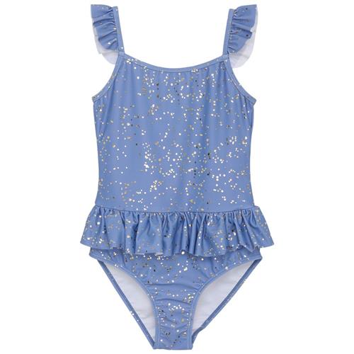 Se Creamie Glitrende Badedragt Colony Blue | Blå | 80/86 cm ved Babyshop