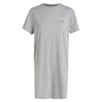 Tommy Hilfiger Half Sleeve Nightdress Lysegrå bomuld Large Dame