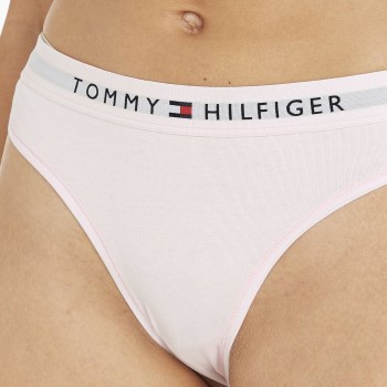 Tommy Hilfiger Trusser Thongs Lyserosa økologisk bomuld Large Dame