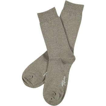 Topeco Strømper Men Classic Socks Plain Lysbrun  Str 39/41 Herre