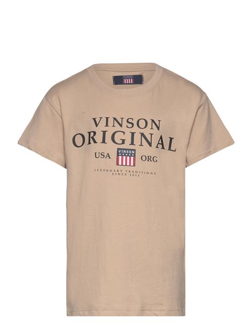 Legend Reg Sj Vin Jr Tee VINSON Beige