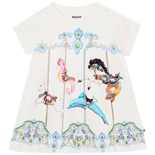 Molo GOTS Cosimo Kjole Carousel Dress | Hvid | 74 cm