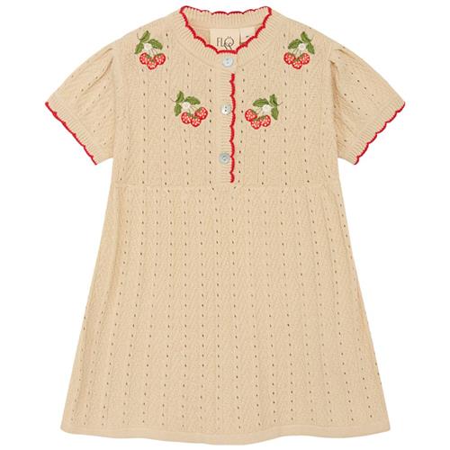 Flöss Faye Kjole Warm Cotton/Rouge | Beige | 68 cm