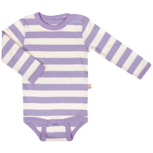 Se Katvig Stribet Babybody Lilla | Lilla | 62 cm ved Babyshop