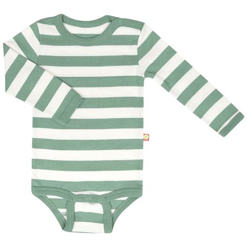 Se Katvig Stribet Babybody Grøn | Grønn | 86 cm ved Babyshop