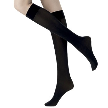 Oroblu Strømpebukser Mi Bas Opaque 50 Knee Socks Sort nylon One Size Dame