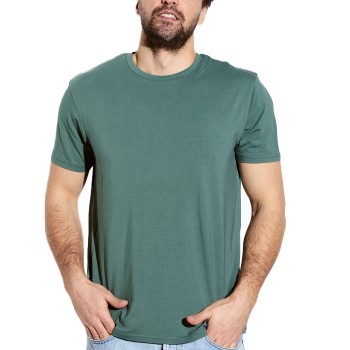 Panos Emporio Base Bamboo Tee Skovgrøn Medium Herre