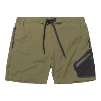 Panos Emporio Badebukser Tech Boardshorts Mørkgrøn  polyamid Medium Herre