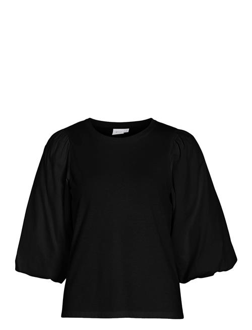 Se Vila Vidaya 2/4 O-Neck Top Vila Black ved Booztlet