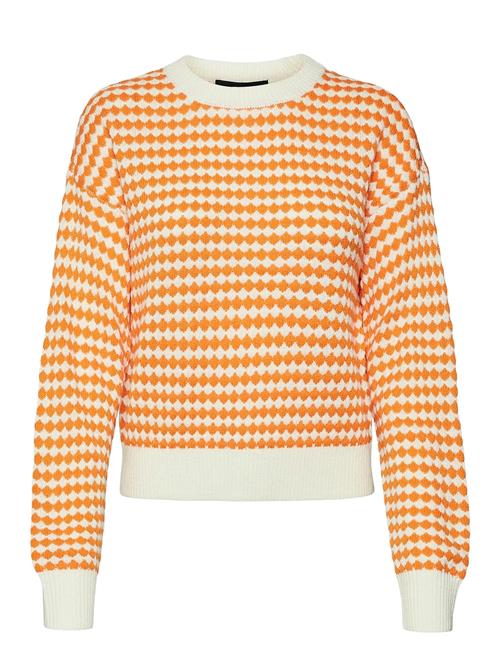 Vmgabi Ls O-Neck Pullover Ga Bf Vero Moda Orange