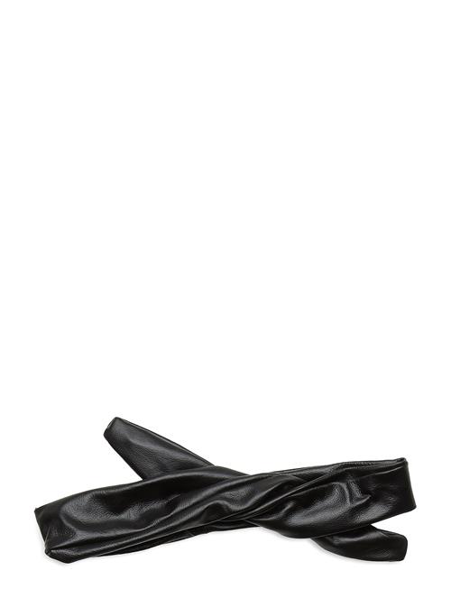 Corinne Leather Hairband Wire Corinne Black