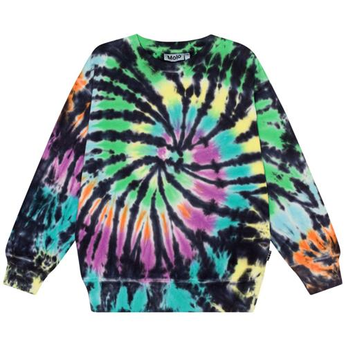 Molo GOTS Memphis Sweatshirt Colourful Dye | Sort | 116 cm