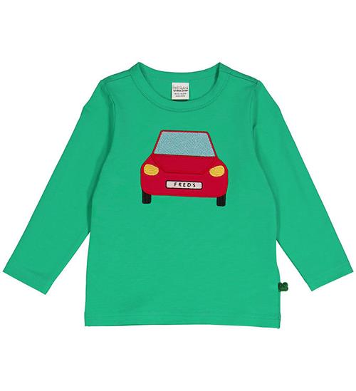 Se Freds World Bluse - Hello Car - Grass ved KidsWorld