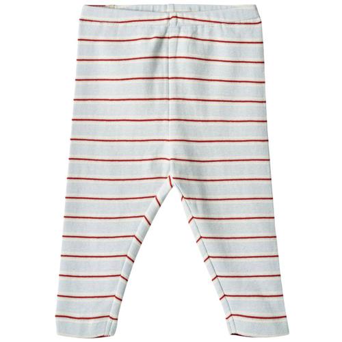 Se Wheat Silas Stribede Leggings Lyseblå | Blå | 86 cm ved Babyshop