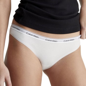 Calvin Klein Trusser Modern Logo Bikini Brief Hvid bomuld Small Dame