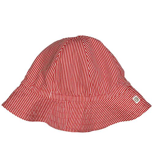 Se MÃ¼sli MÃ¼sli Solhat - Poplin Stripe - Balsam Cream/Apple Red ved KidsWorld