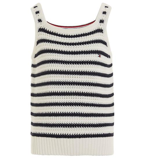 Tommy Hilfiger Tommy Hilfiger Top - Strik - Stripe Crochet - Calico/Desert Sky