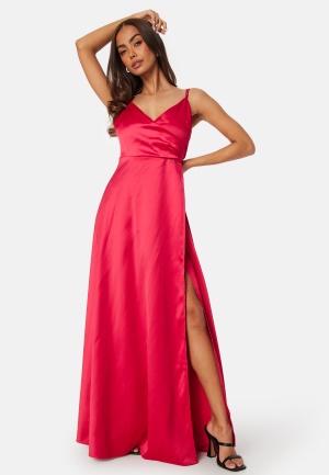 Se Bubbleroom Occasion Satin Gown Red 34 ved Bubbleroom