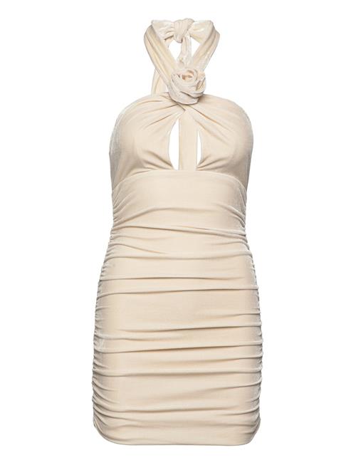 Bardot Inara Velour Mini Dress Bardot Cream