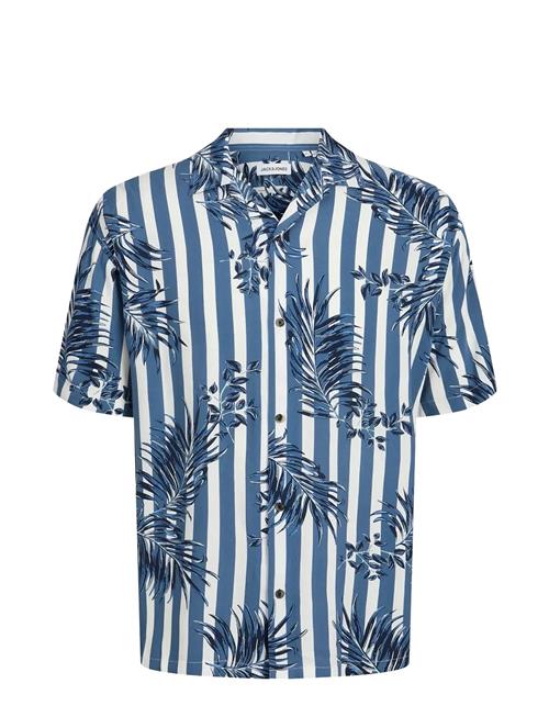 Jack & Jones Jjjeff Resort Aop Shirt Ss Jack & J S Blue