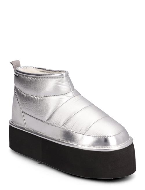 Se Bianco Biasnow Flatform Quilted Nylon Bianco Silver ved Booztlet