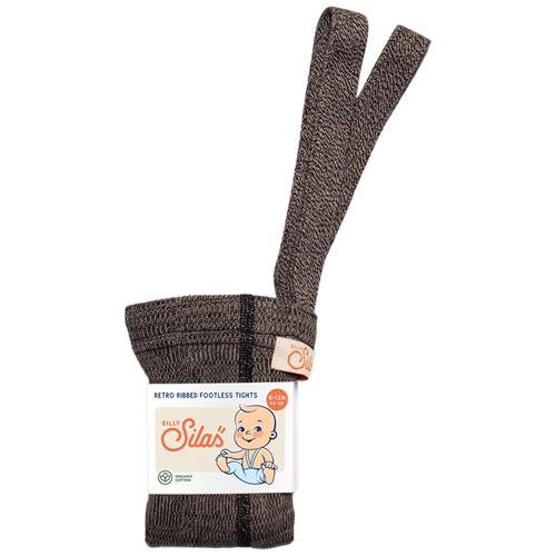 Se Silly Silas GOTS Fodsløse strømpebukser Licorice Peanut | Grå | 2-3 years ved Babyshop