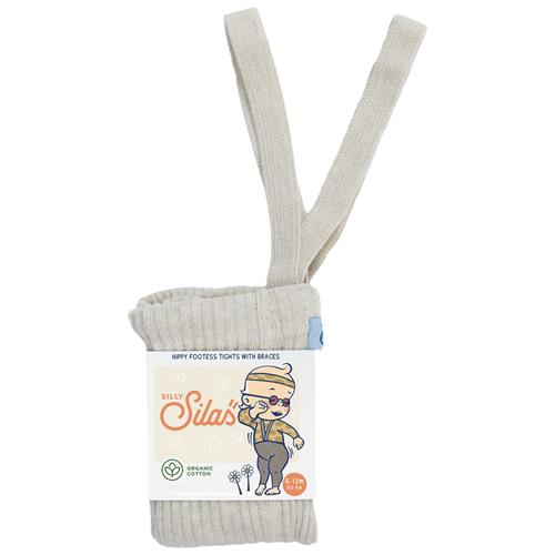 Se Silly Silas GOTS Hippy Fodsløse Strømpebukser Cream Blend |  | 6-12 months ved Babyshop