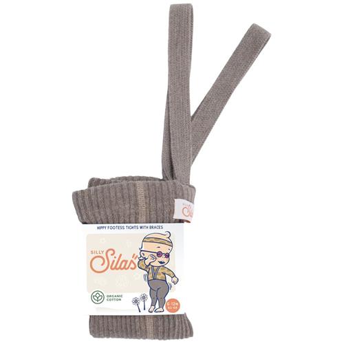 Se Silly Silas GOTS Hippy Fodsløse Strømpebukser Cocoa Blend | Beige | 6-12 months ved Babyshop