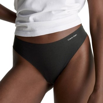 Calvin Klein Trusser Invisibles Cotton Thong Sort Small Dame