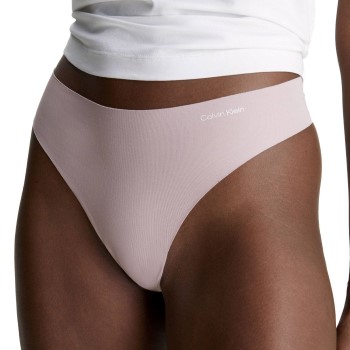 Calvin Klein Trusser Invisibles Cotton Thong Lyserosa Large Dame