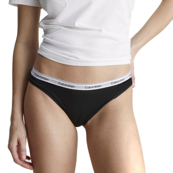 Calvin Klein Trusser 3P Low Rise Bikini Briefs Sort bomuld Medium Dame