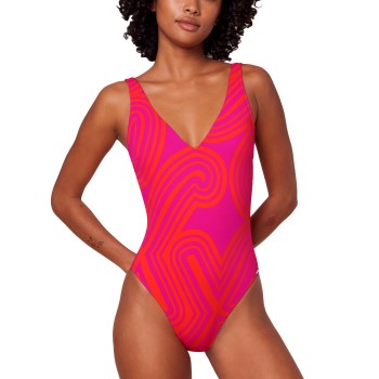 Triumph Flex Smart Summer 08 Padded Cup Swimsuit Rosa Mønster  Fit Smart 2 Dame