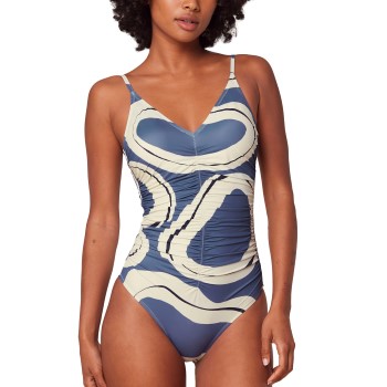 Triumph Summer Allure Padded Swimsuit 01 Blå Mønster B 42 Dame