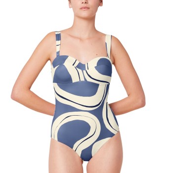 Triumph Summer Allure Swimsuit Blå/Hvid B 38 Dame