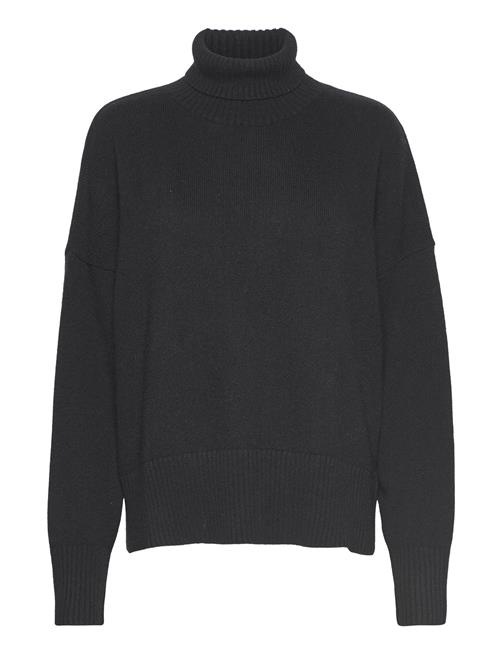 Davida Cashmere Chunky Roll Neck Sweater Davida Cashmere Black