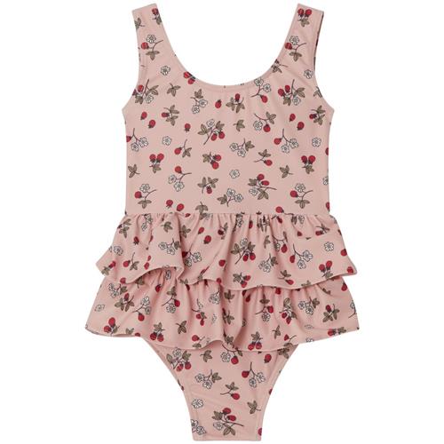 Se Buddy & Hope Majken Mønstret Badedragt Wild Strawberry | Lyserød | 86/92 cm ved Babyshop