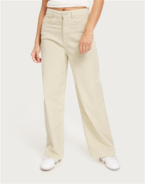 Se JJXX - Beige - Jxgelly Wide Cord Hw Pant Pnt Sn ved Nelly