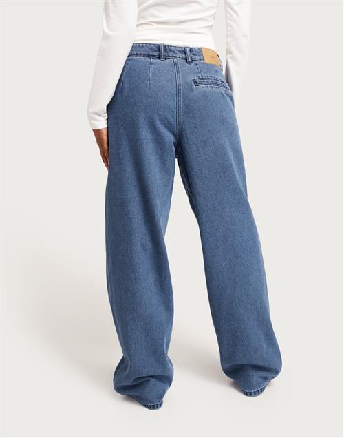 JJXX - Blå - Jxmary Mw Denim Pant Yk Dnm