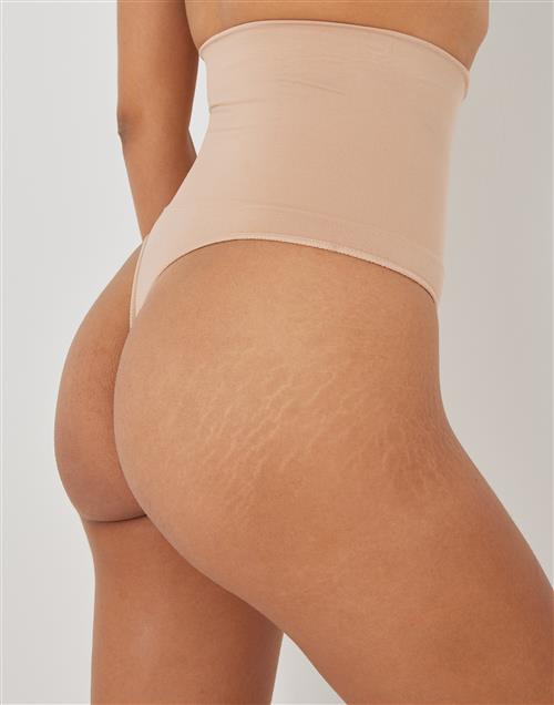 Bye Bra - Beige - Seamless High Waist Thong