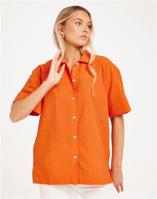 JJXX - Orange - Jxliva Oversized Ss Shirt Wvn