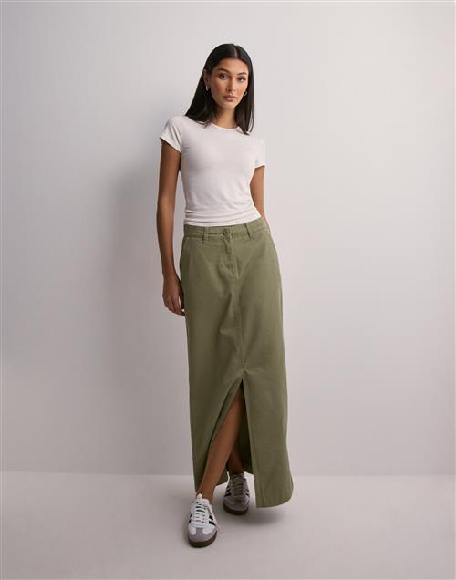 Se JJXX - Grøn - Jxmaddy Reg Long Mw Skirt Pnt ved Nelly