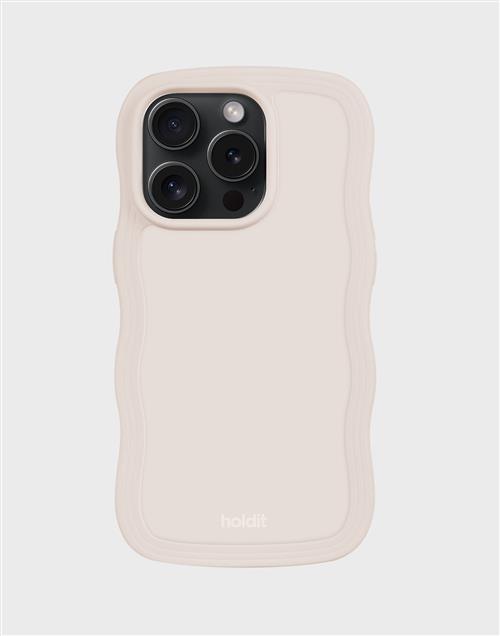 Holdit - Beige - Wavy Case iPhone 15 Pro Max