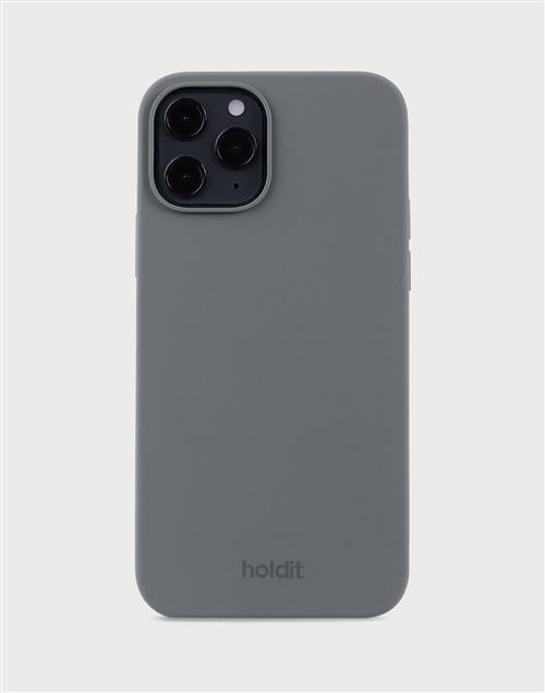 Holdit - Grå - Silicone Case iPhone 12/12Pro