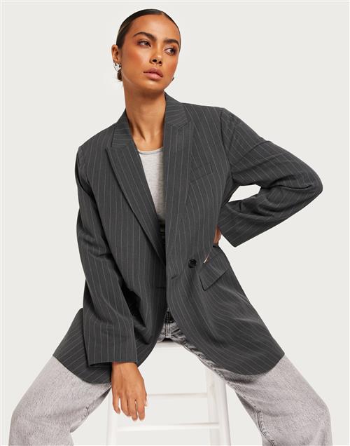 JJXX - Grå - Jxmary Striped Blazer Pnt Noos