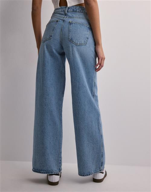 Se Vero Moda - Blå - Vmremy Mr Wide Denim Jeans DO326 Po ved Nelly