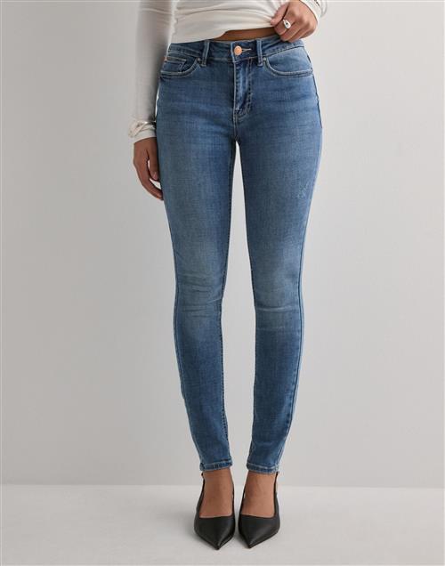 Se Vero Moda - Blå - Vmflash Mr Skinny Jeans LI347 Ga No ved Nelly