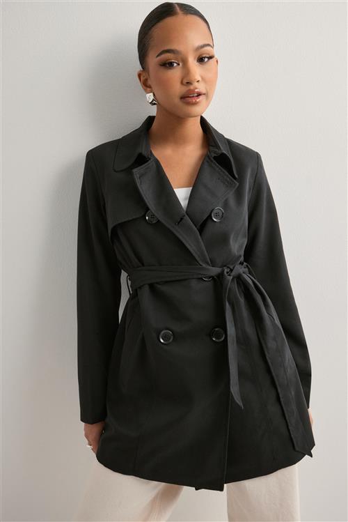 Only - Sort - Onlvalerie Trenchcoat Otw Noos